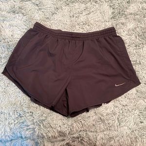 Black running shorts